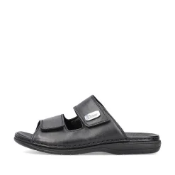Rieker Men'S Mules Glossy Black
