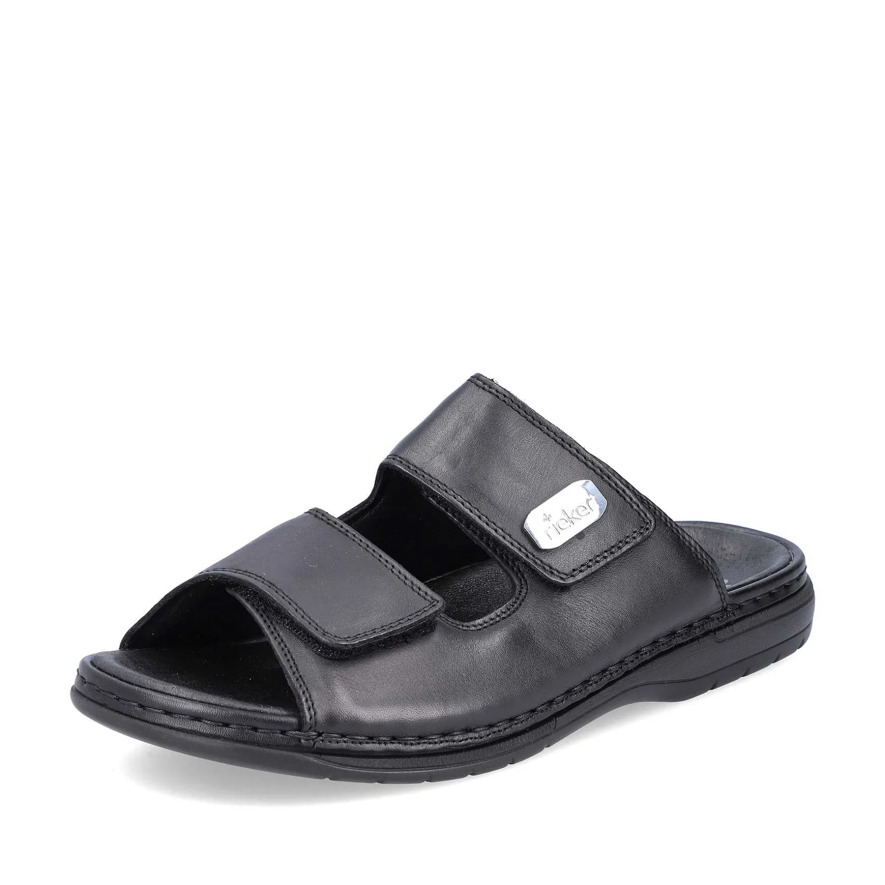 Rieker Men'S Mules Glossy Black