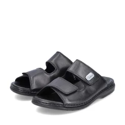 Rieker Men'S Mules Glossy Black