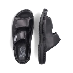 Rieker Men'S Mules Glossy Black