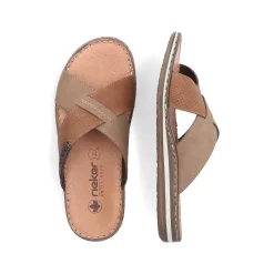Rieker Men'S Mules Light Brown