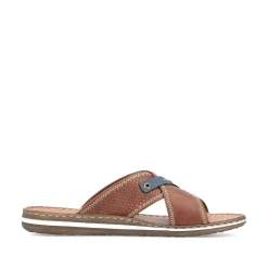 Rieker Men'S Mules Nougat Brown