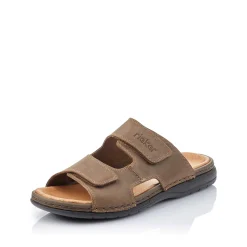 Rieker Men'S Mules Nougat Brown