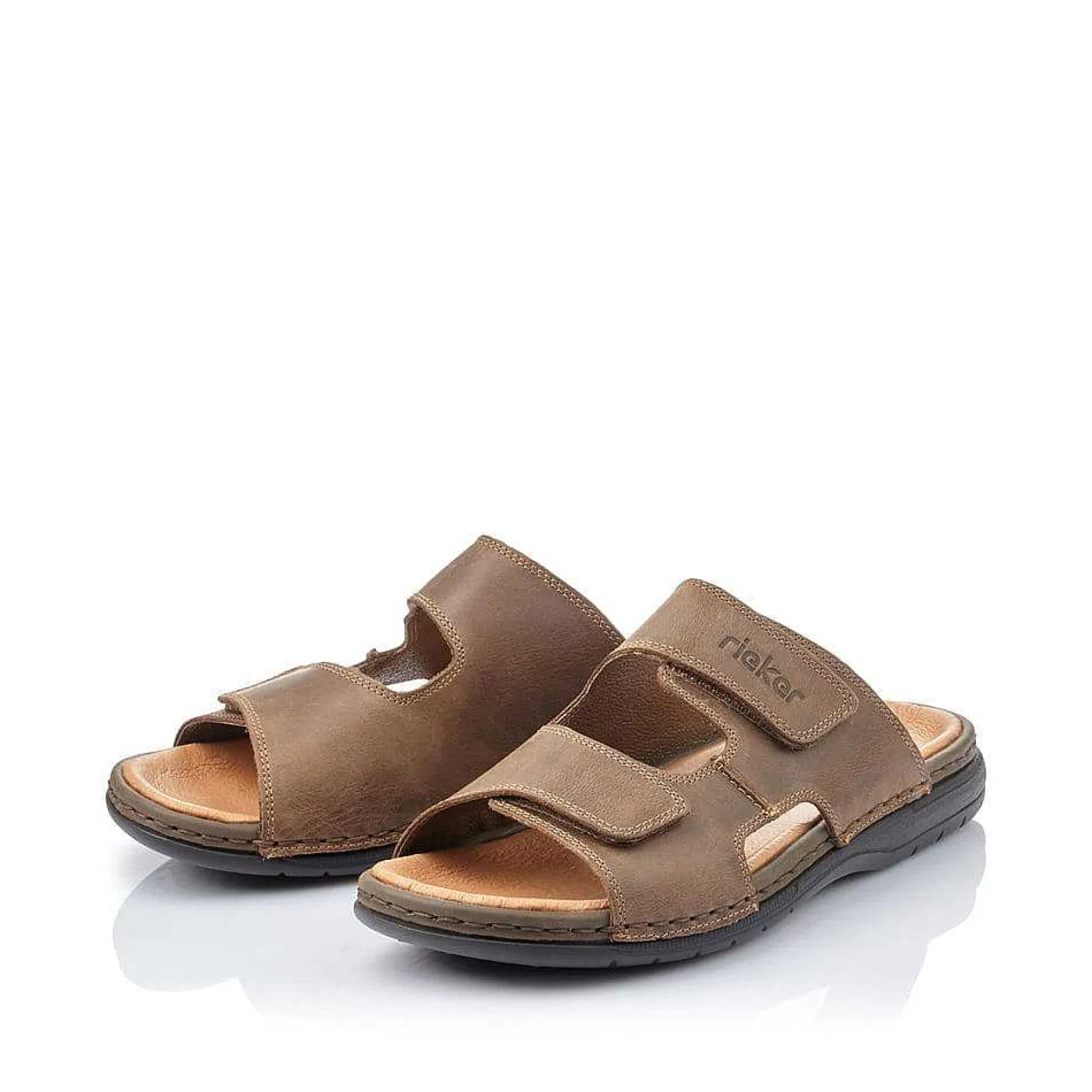 Rieker Men'S Mules Nougat Brown