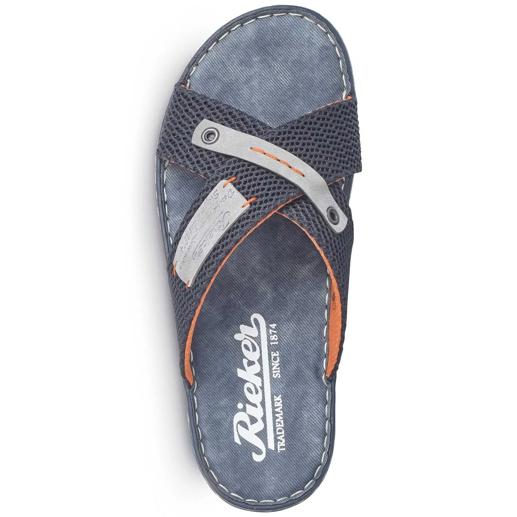 Rieker Men'S Mules Pacific Blue