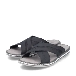 Rieker Men'S Mules Steel Black