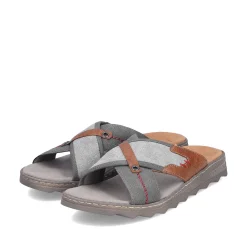 Rieker Men'S Mules Stone Gray