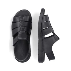 Rieker Men'S Sandals Midnight Black