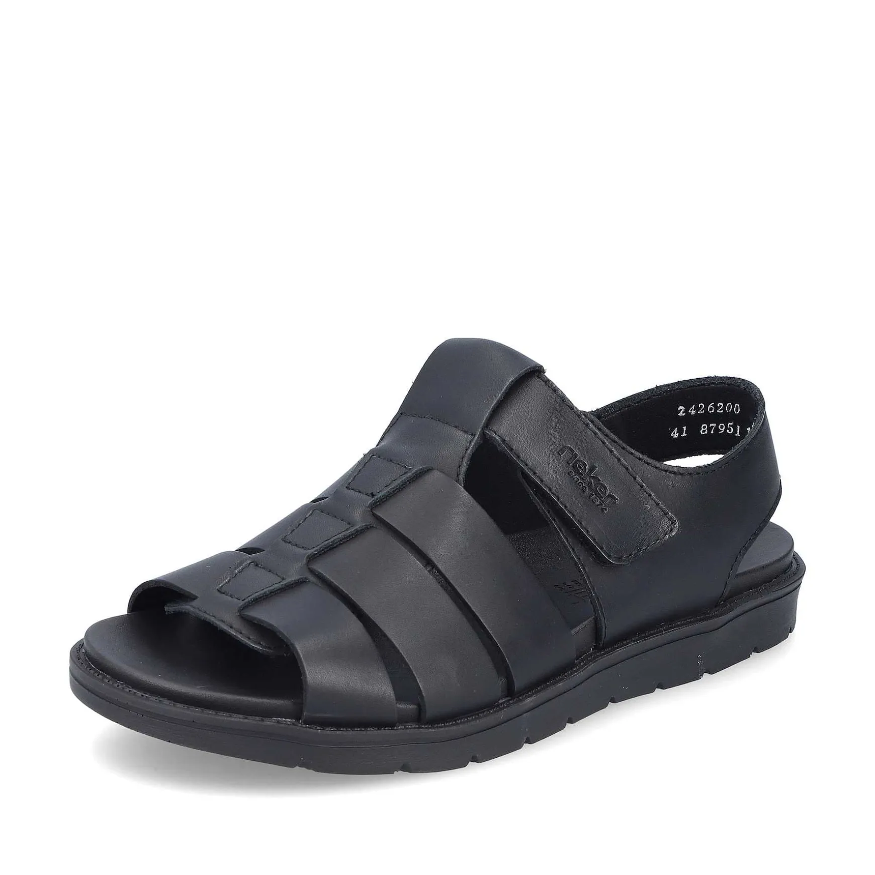 Rieker Men'S Sandals Midnight Black