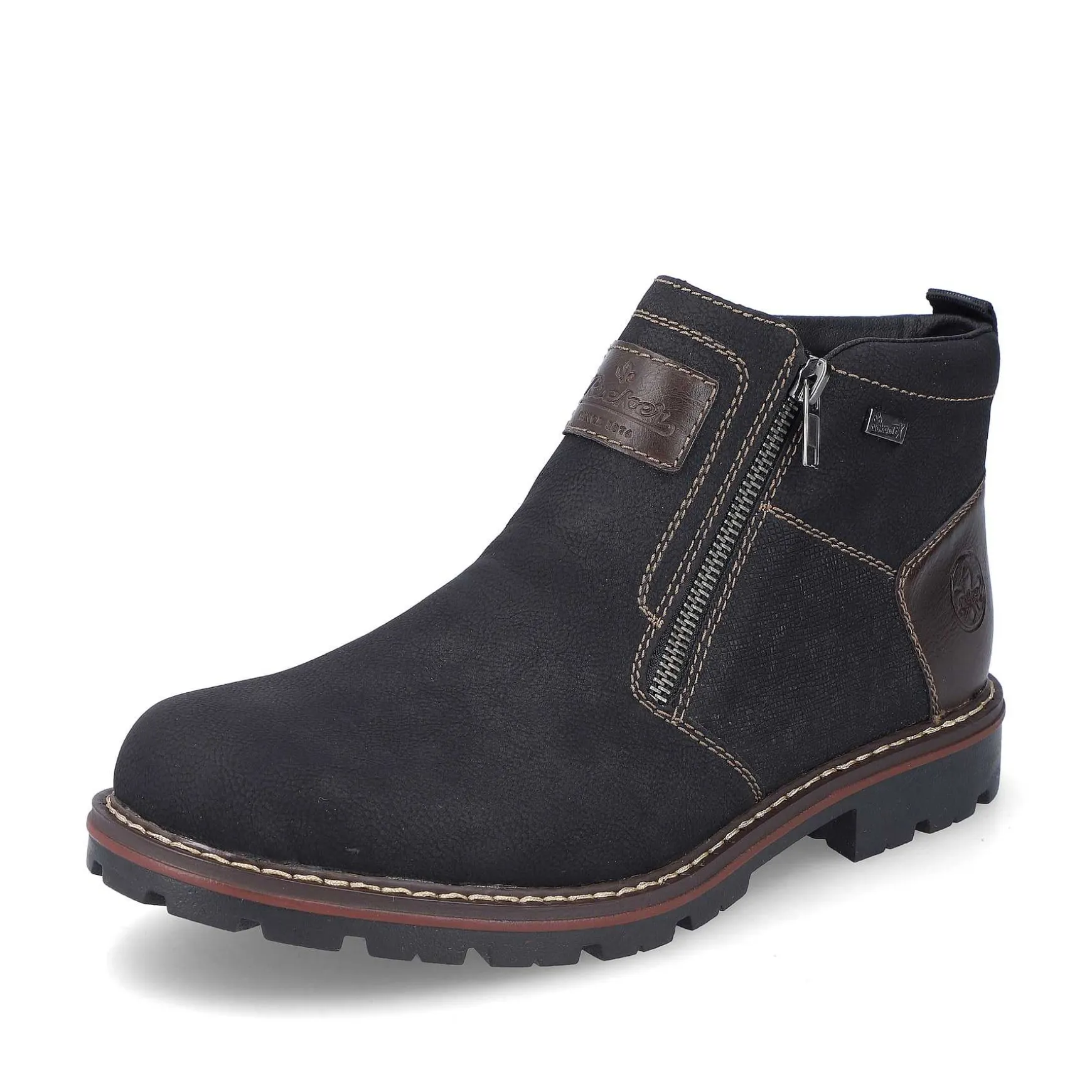 Rieker Men'S Short Boots Graphite Black