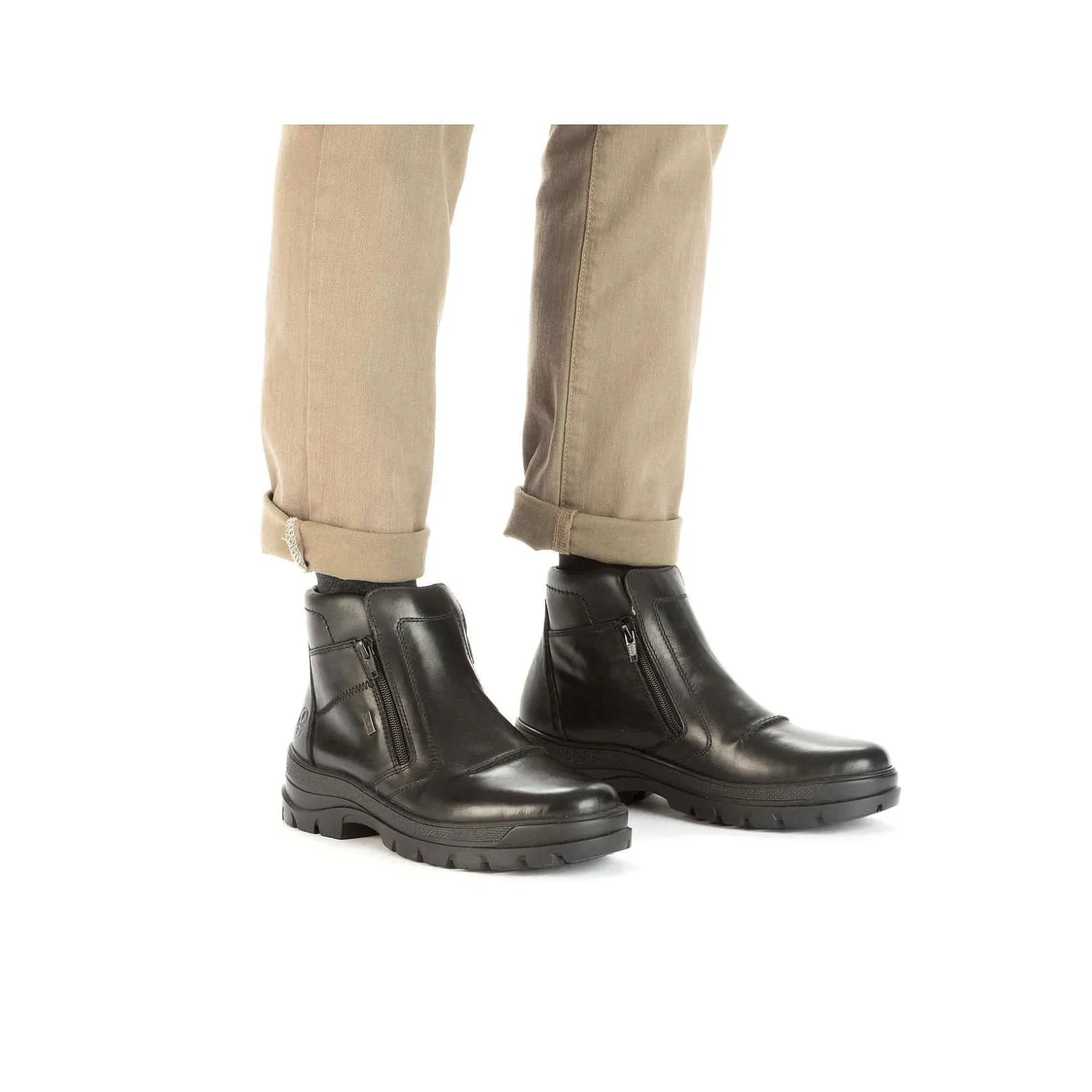 Rieker Men'S Short Boots Graphite Black