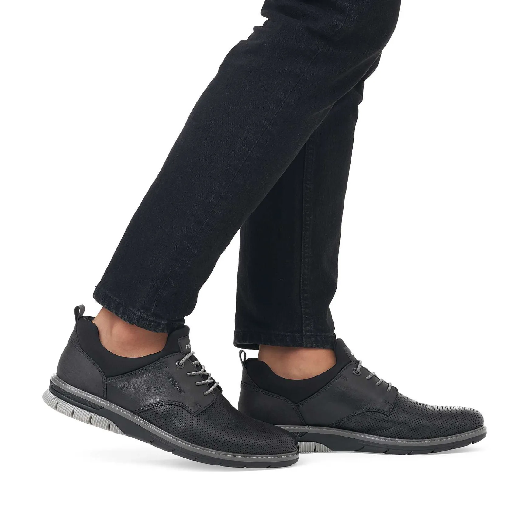 Rieker Men'S Slippers Asphalt Black