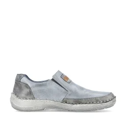 Rieker Men'S Slippers Blue Metallic