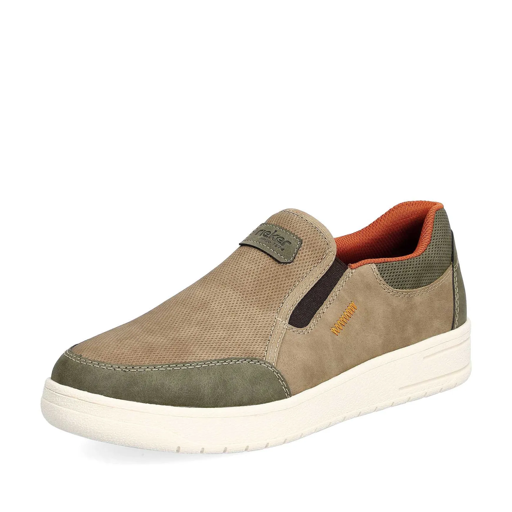 Rieker Men'S Slippers Brown-Beige