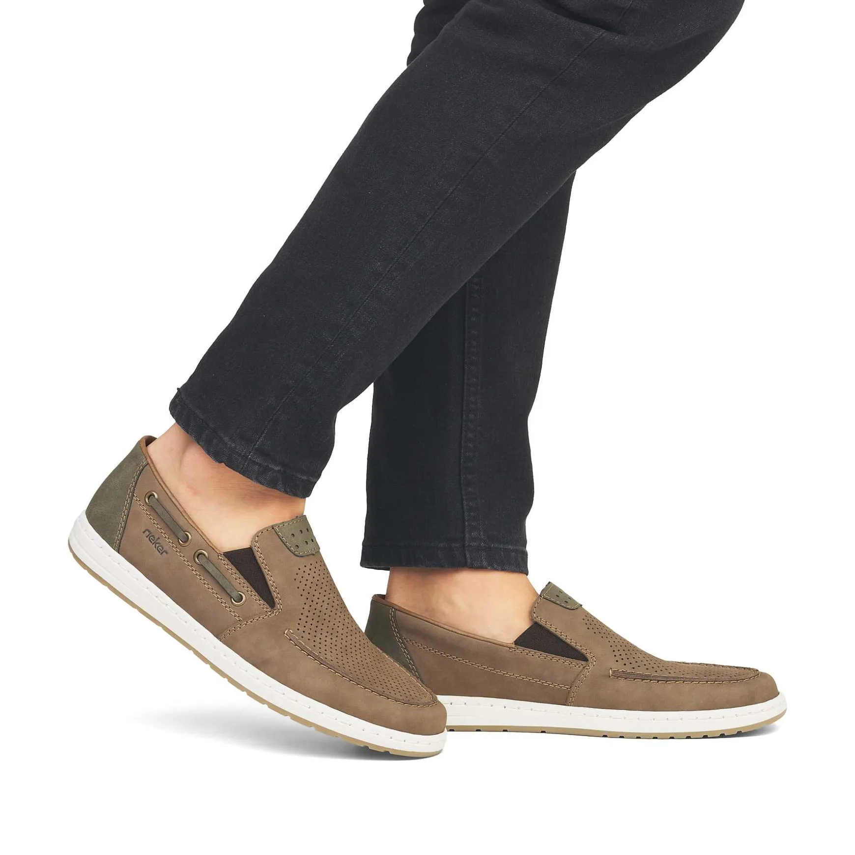 Rieker Men'S Slippers Brown Gray