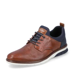 Rieker Men'S Slippers Caramel Brown-Pacific Blue