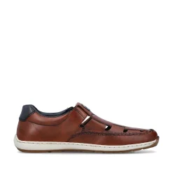 Rieker Men'S Slippers Chestnut Brown