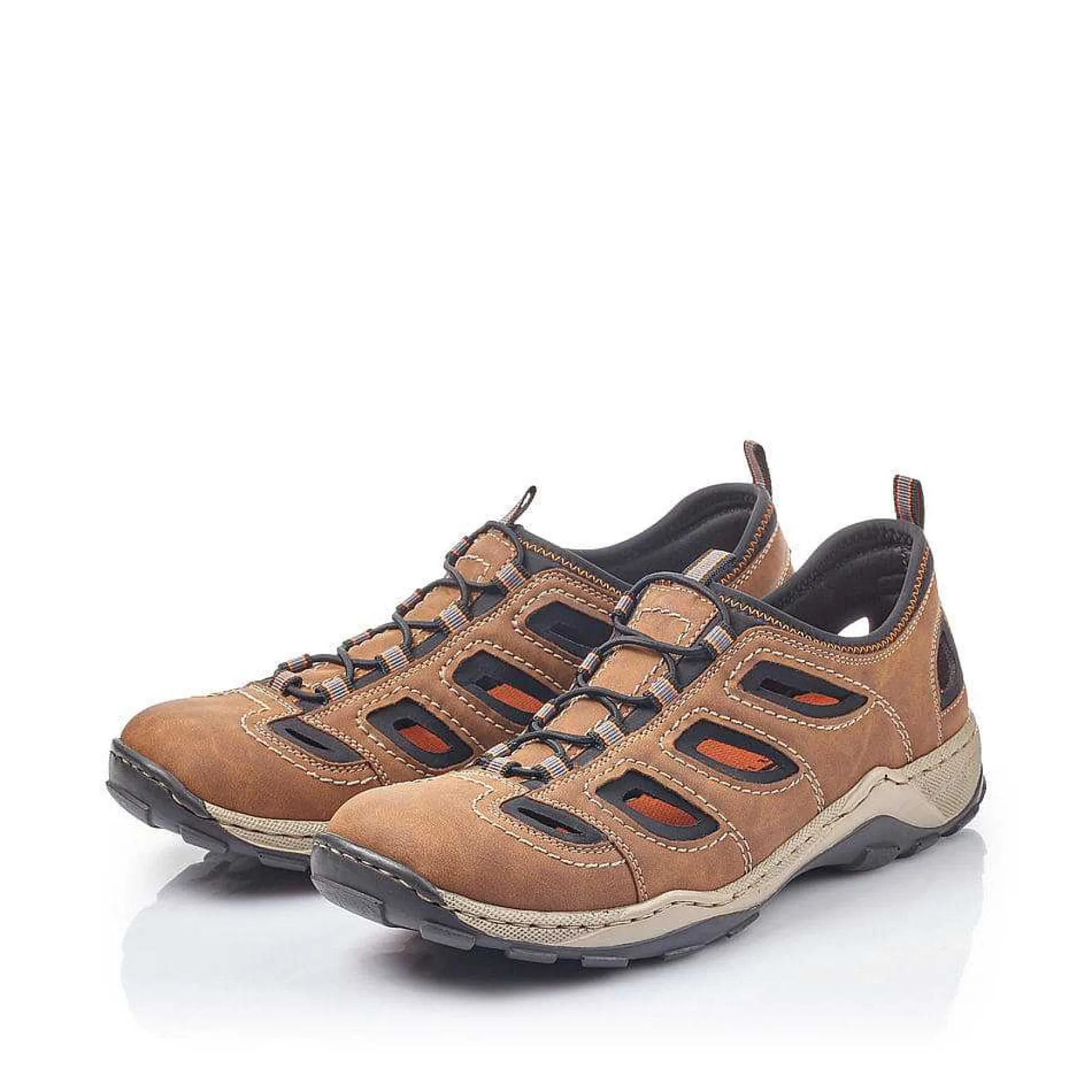 Rieker Men'S Slippers Cinnamon Brown