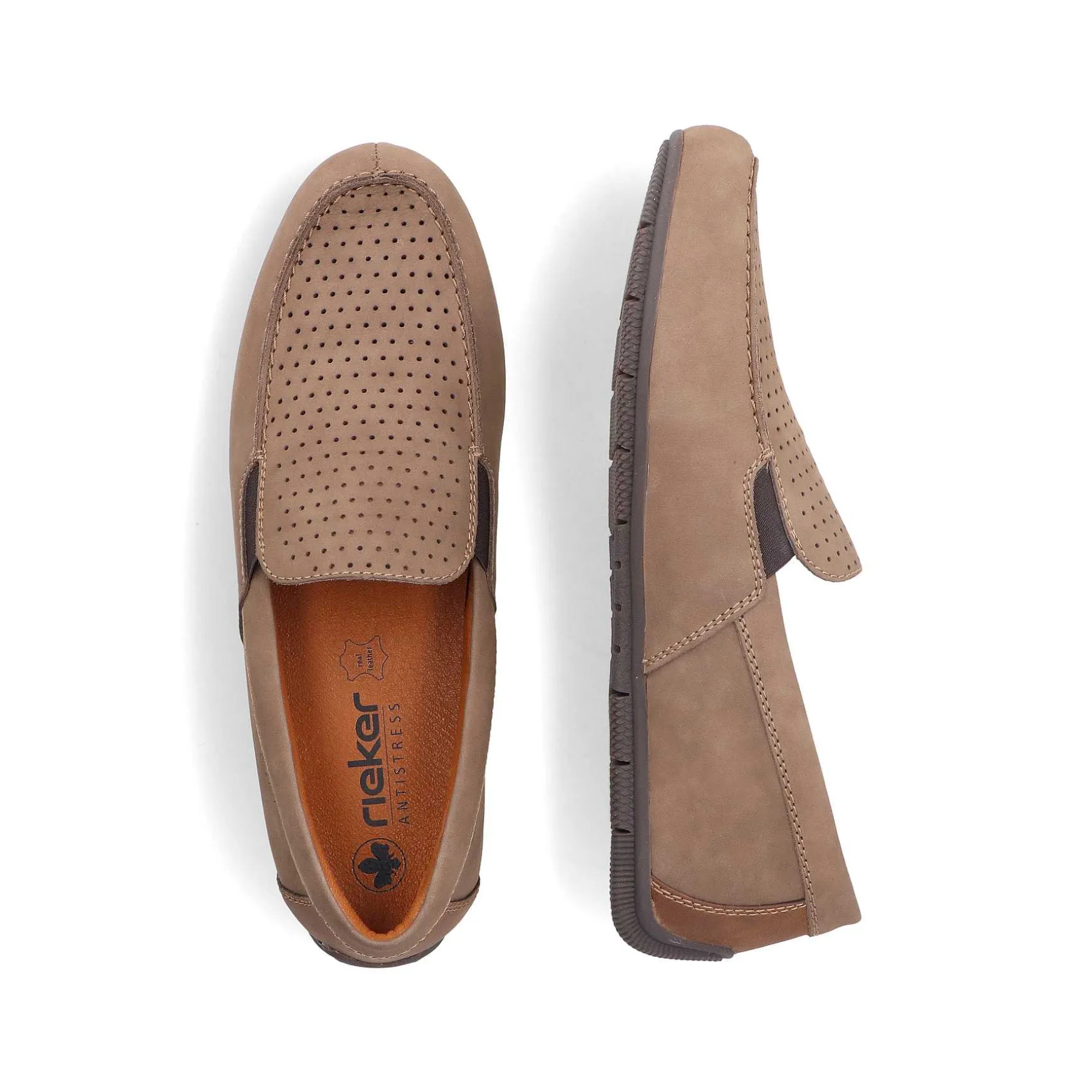 Rieker Men'S Slippers Cinnamon Brown