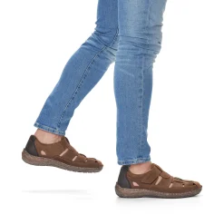 Rieker Men'S Slippers Espresso Brown