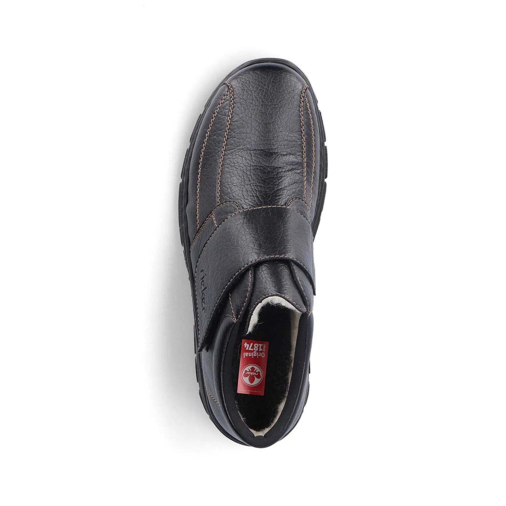Rieker Men'S Slippers Glossy Black