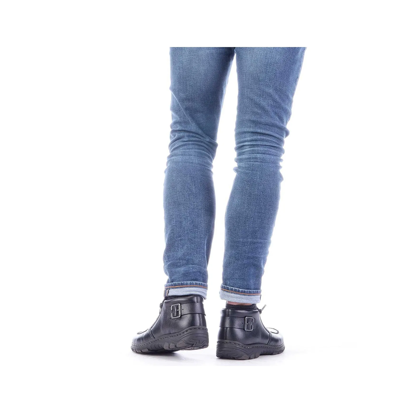 Rieker Men'S Slippers Glossy Black