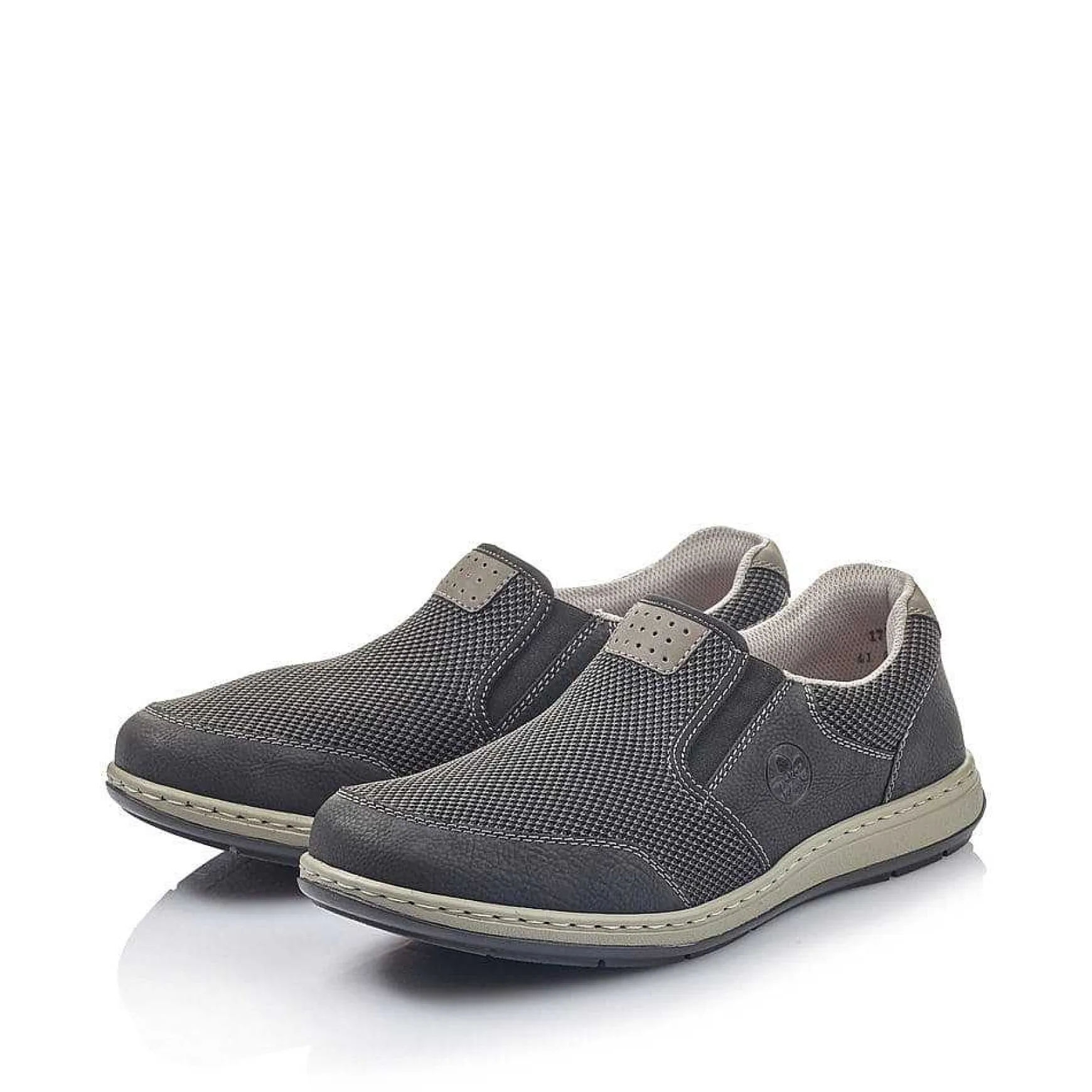 Rieker Men'S Slippers Graphite Black