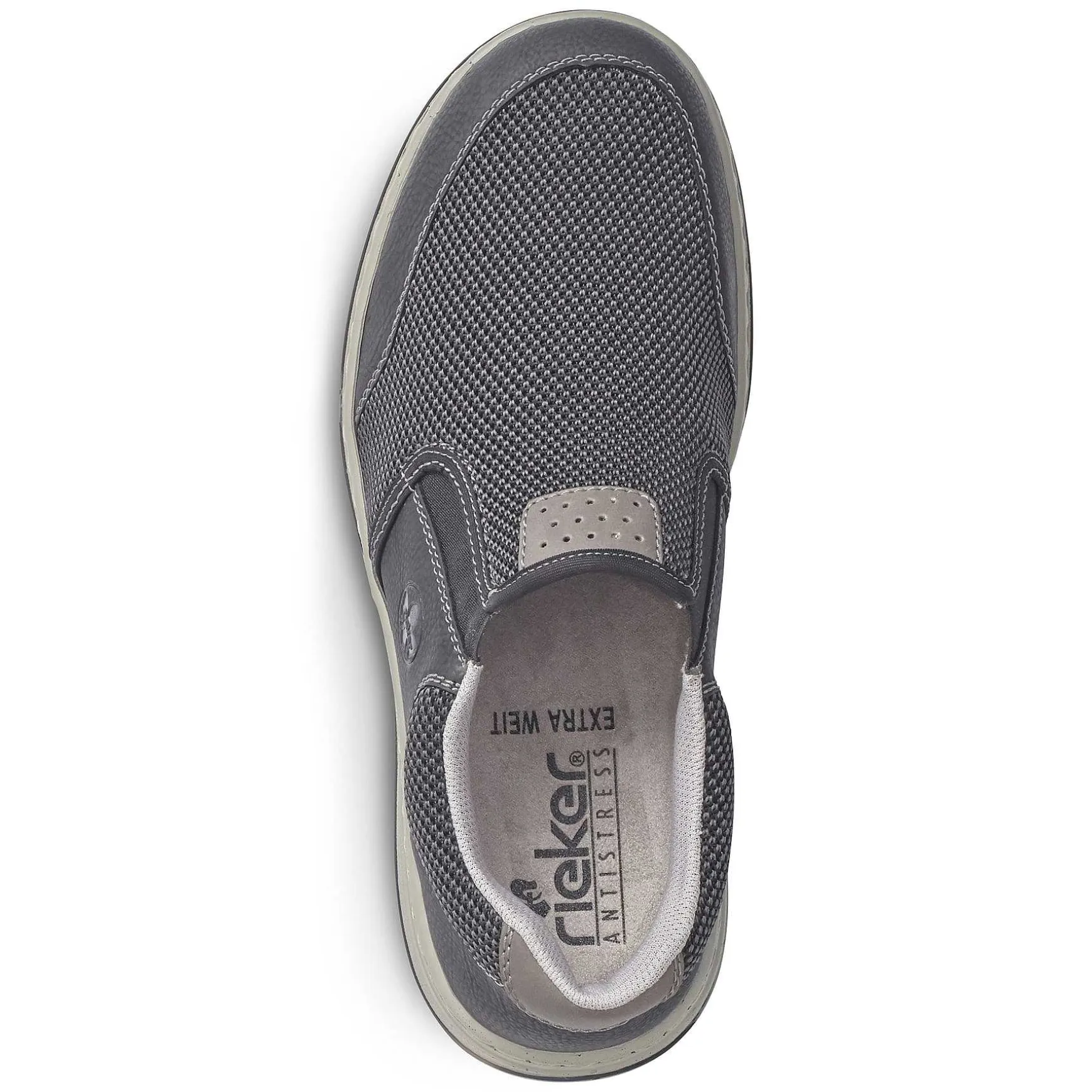 Rieker Men'S Slippers Graphite Black