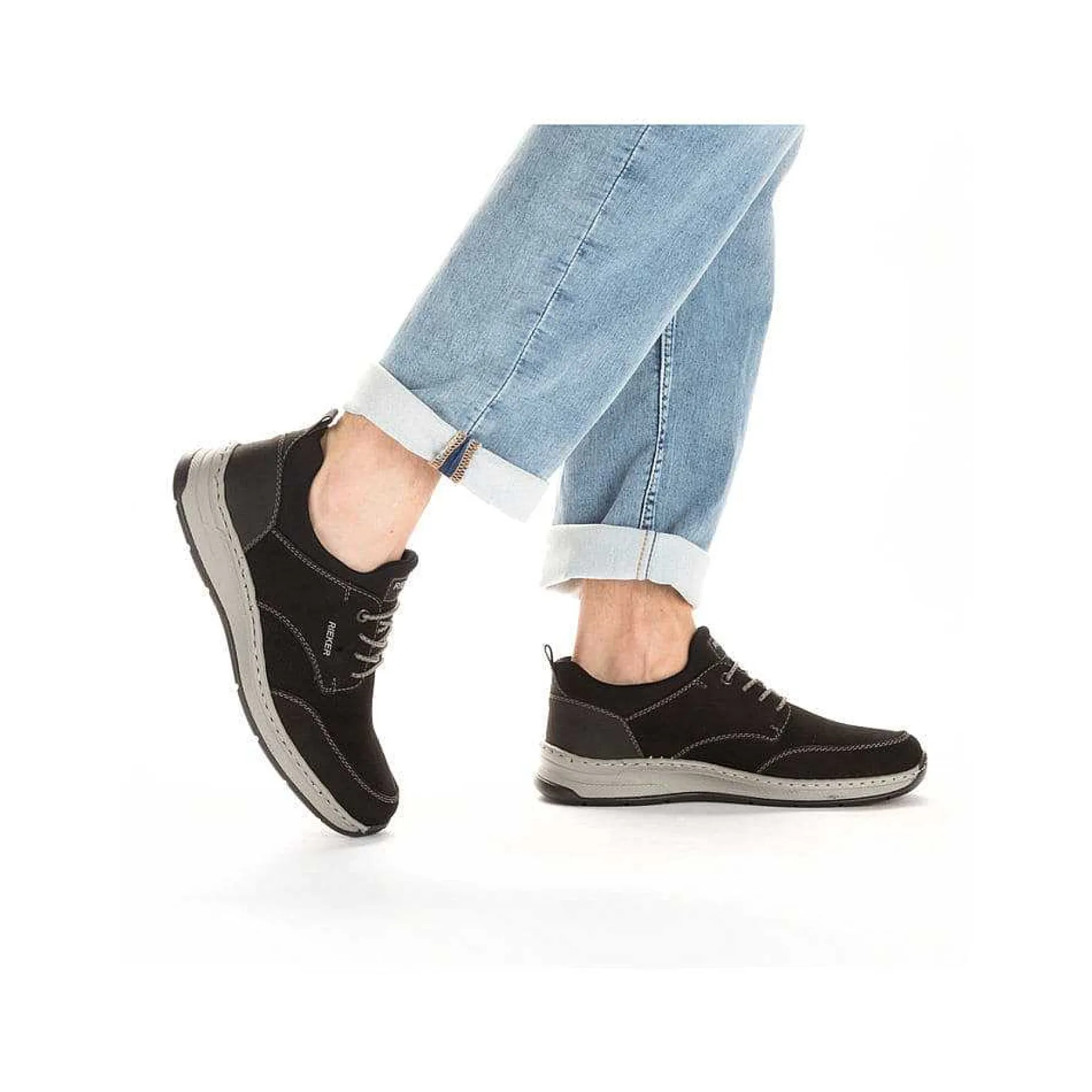 Rieker Men'S Slippers Graphite Black