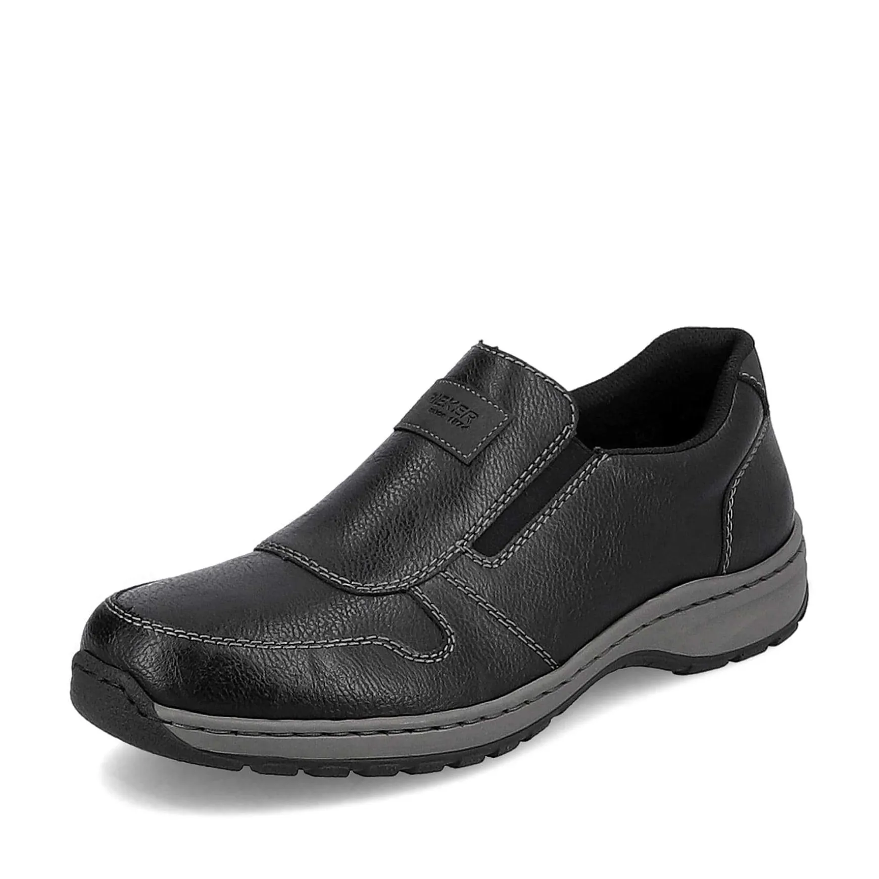 Rieker Men'S Slippers Graphite Black
