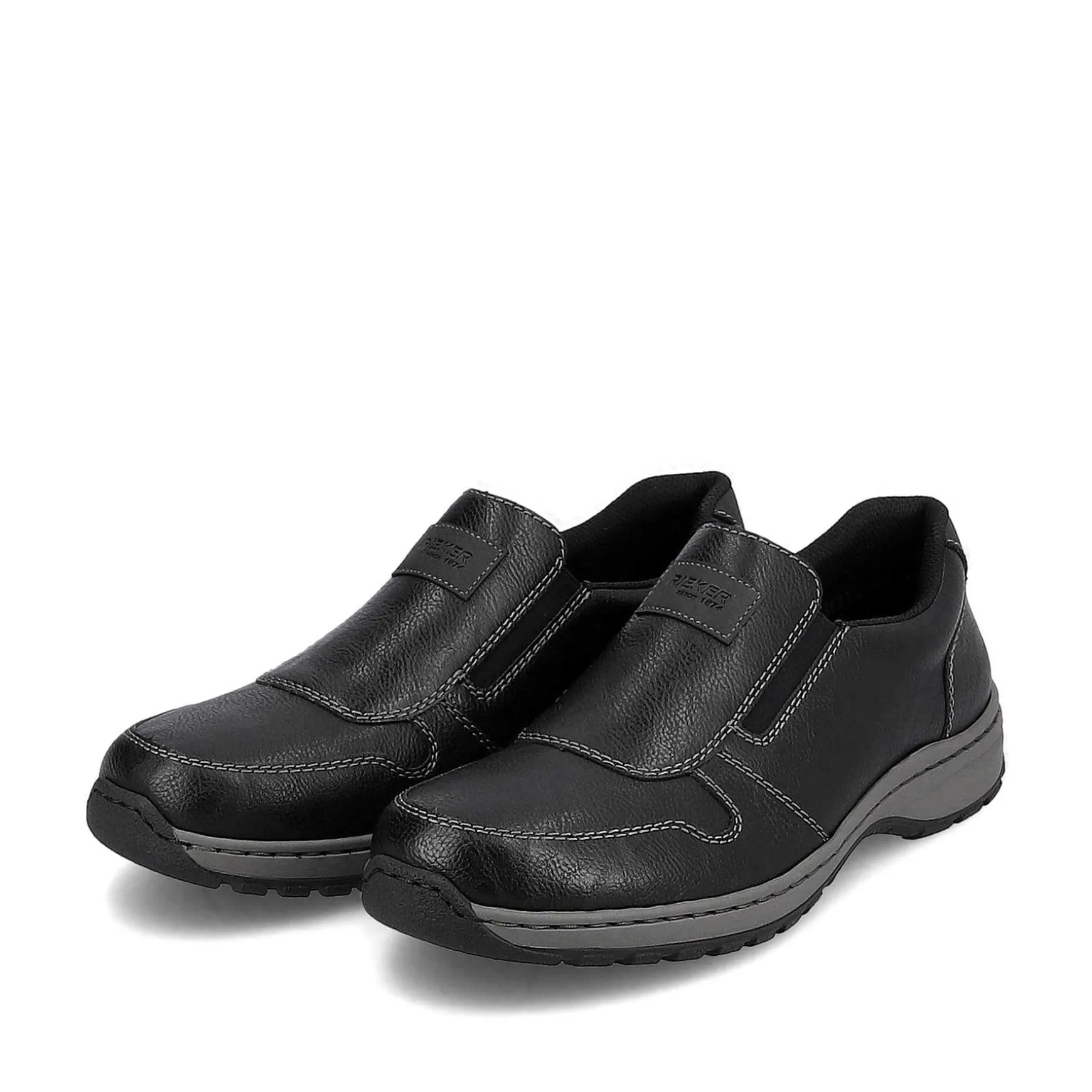 Rieker Men'S Slippers Graphite Black
