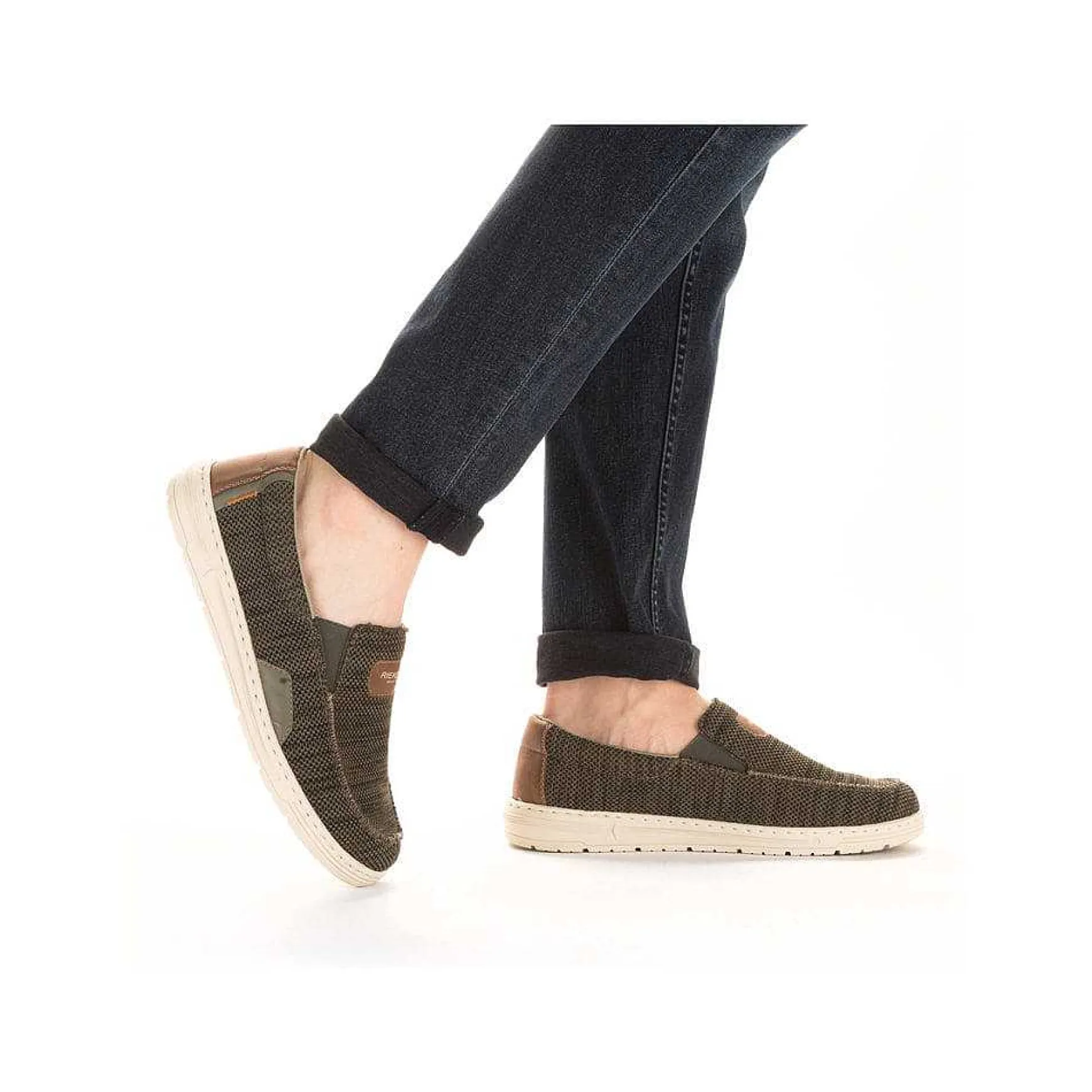 Rieker Men'S Slippers Green Grey