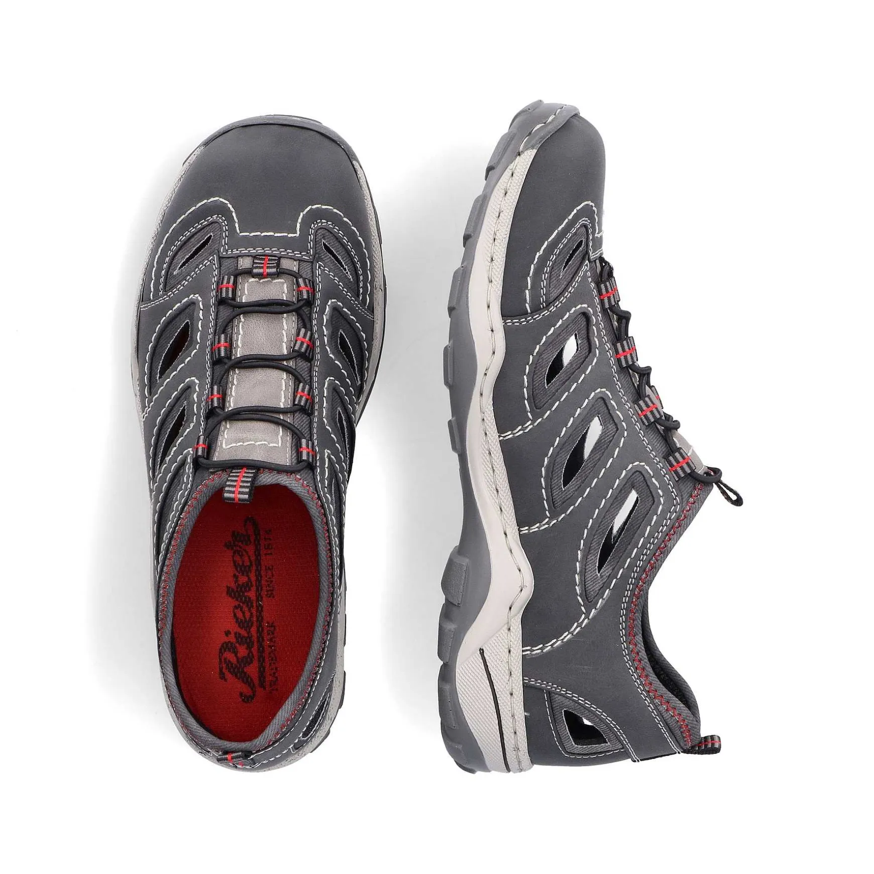 Rieker Men'S Slippers Moon Grey