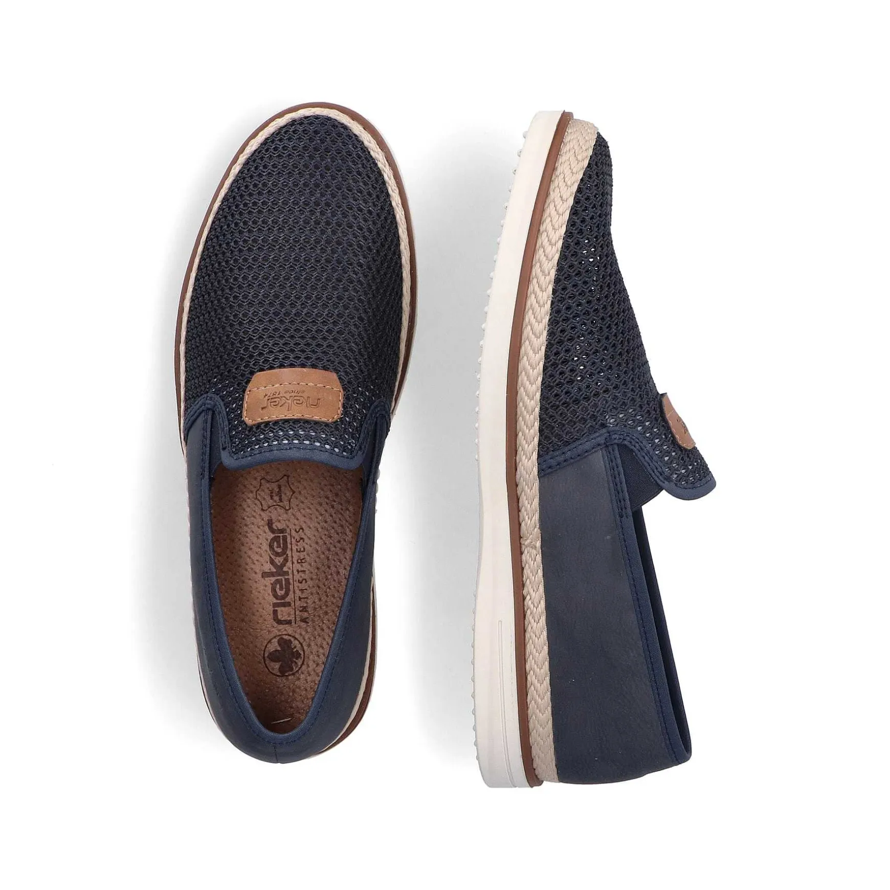 Rieker Men'S Slippers Navy Blue