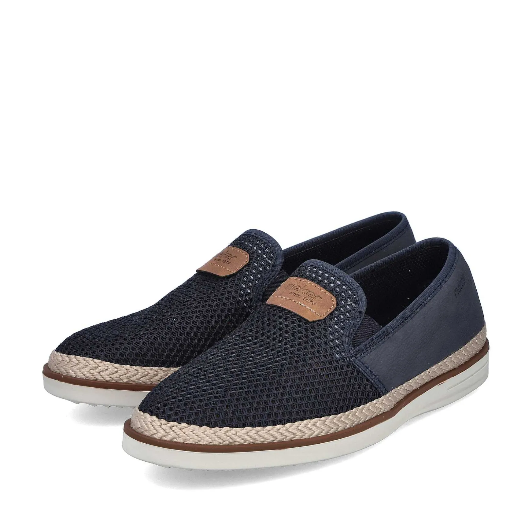 Rieker Men'S Slippers Navy Blue