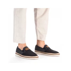 Rieker Men'S Slippers Navy Blue