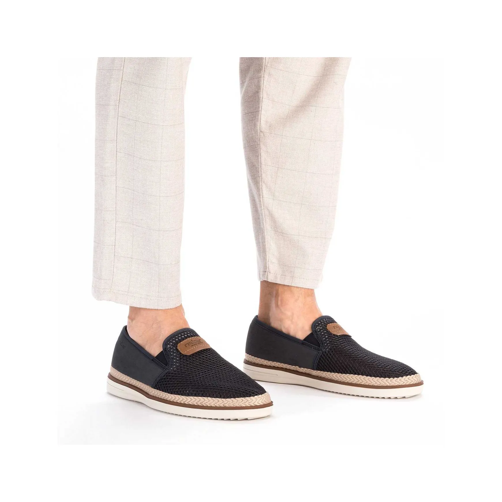 Rieker Men'S Slippers Navy Blue