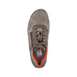 Rieker Men'S Slippers Olive Brown-Orange