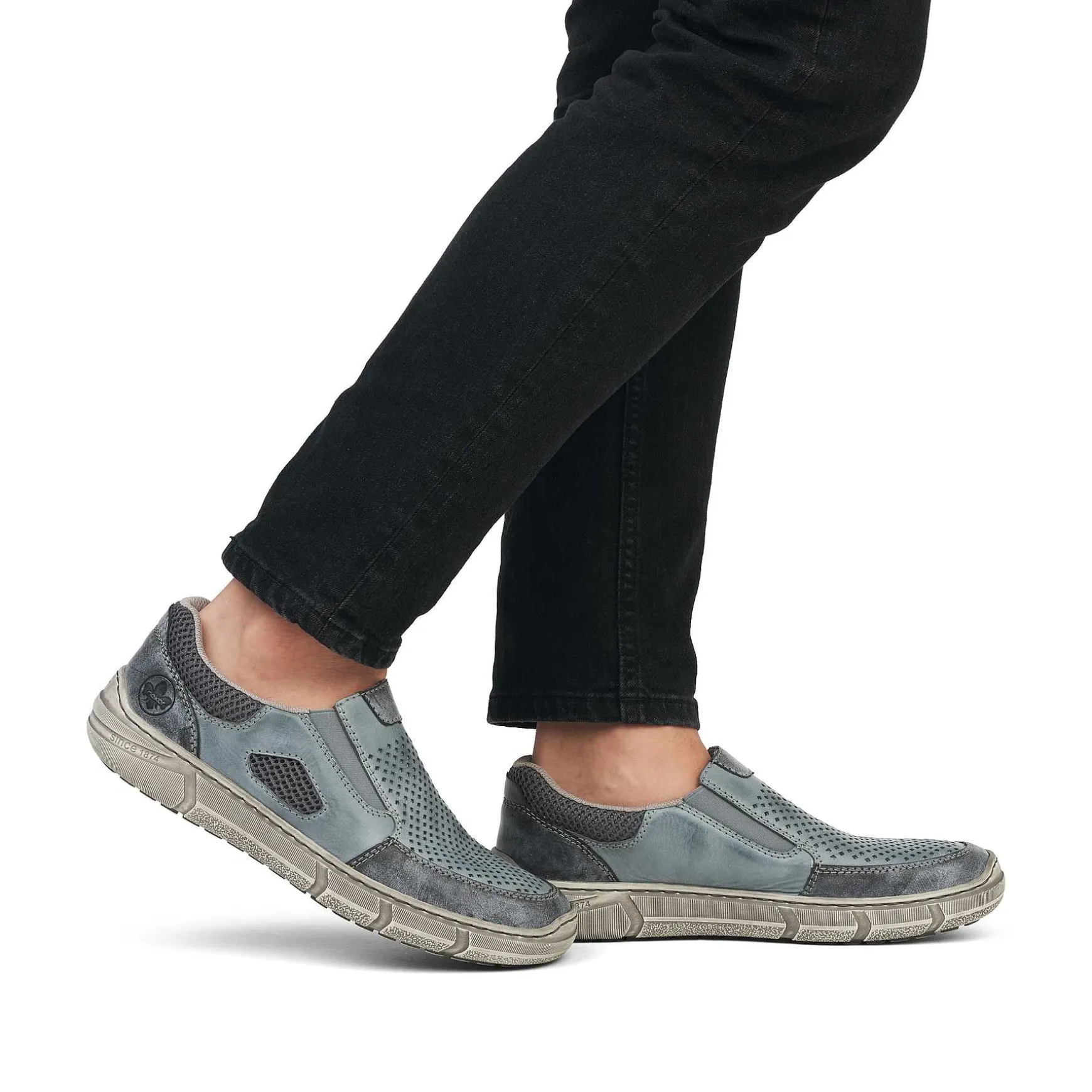 Rieker Men'S Slippers Slate Blue