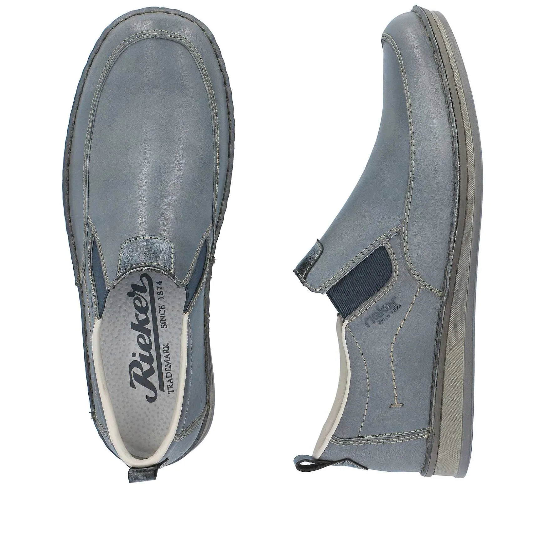 Rieker Men'S Slippers Slate Blue