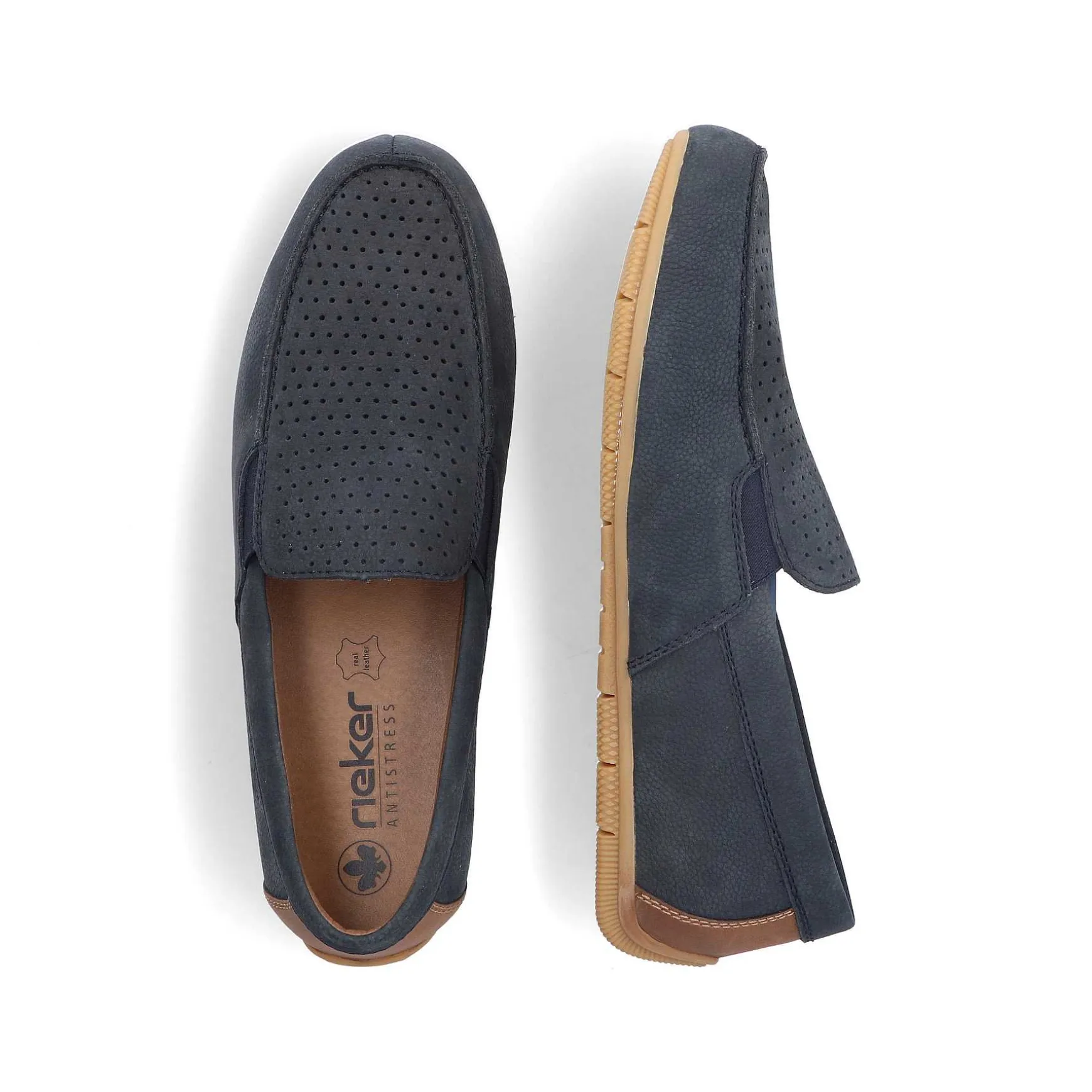 Rieker Men'S Slippers Steel Blue