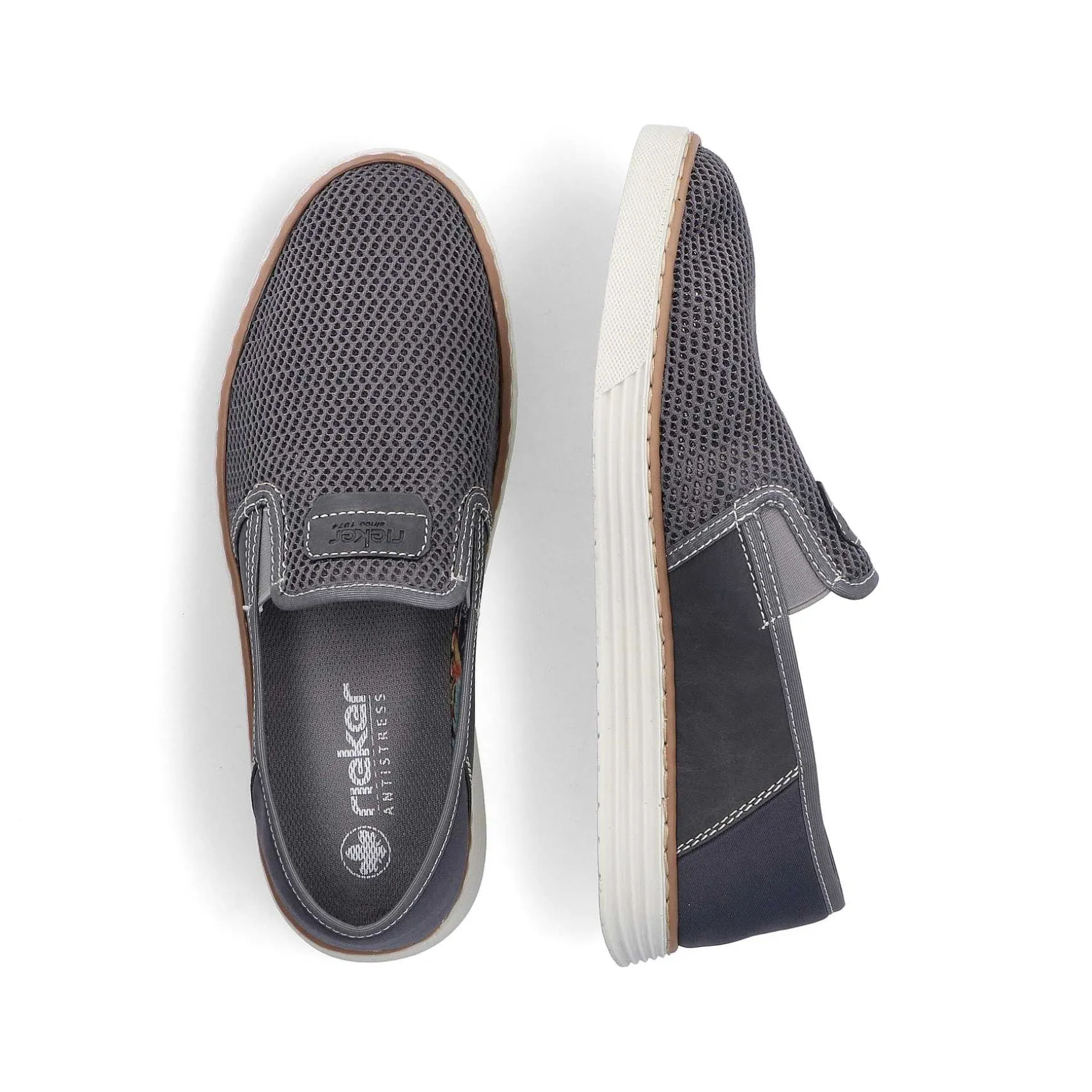 Rieker Men'S Slippers Stone Grey