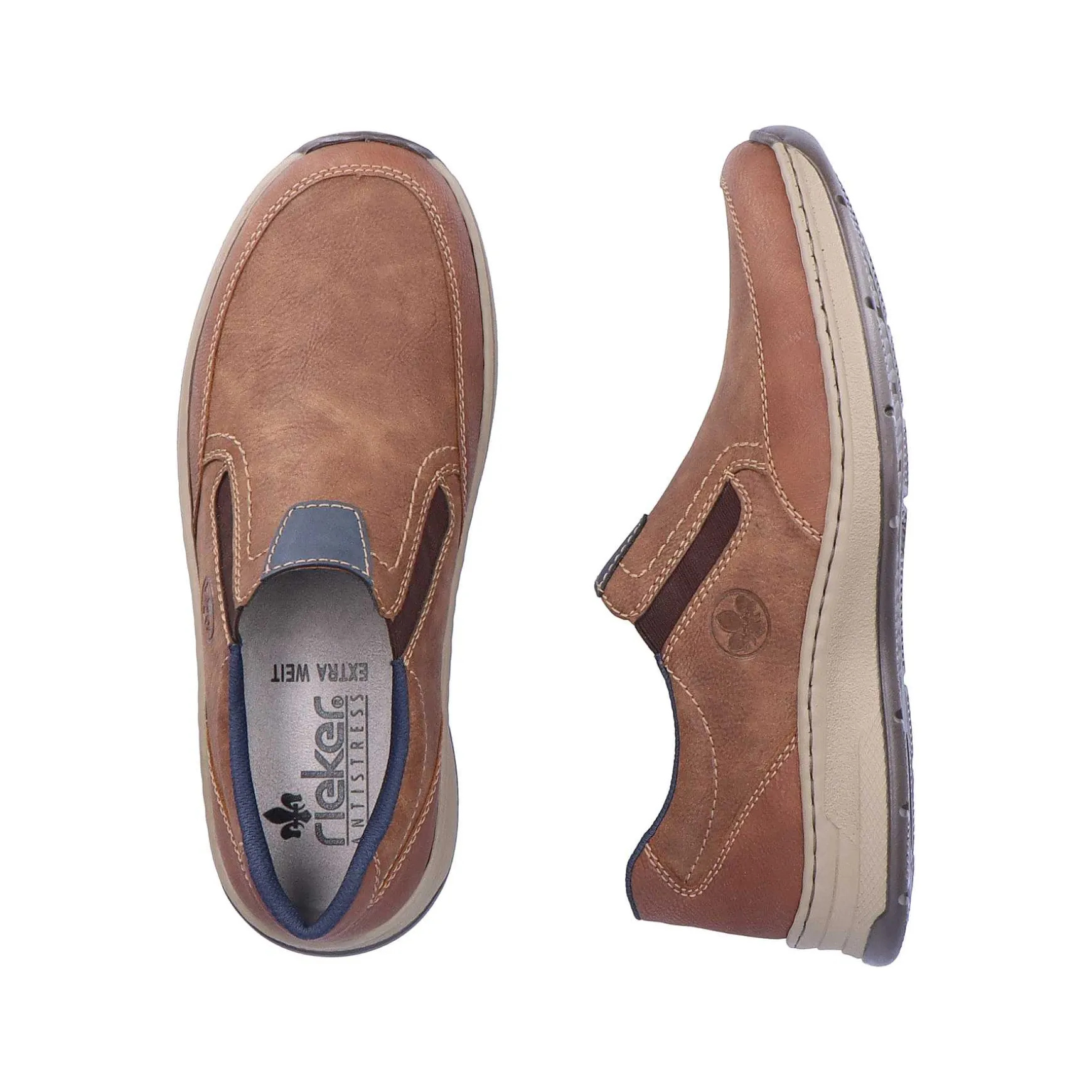 Rieker Men'S Slippers Wood Brown