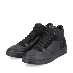 Rieker Men'S Sneaker High Steel Black