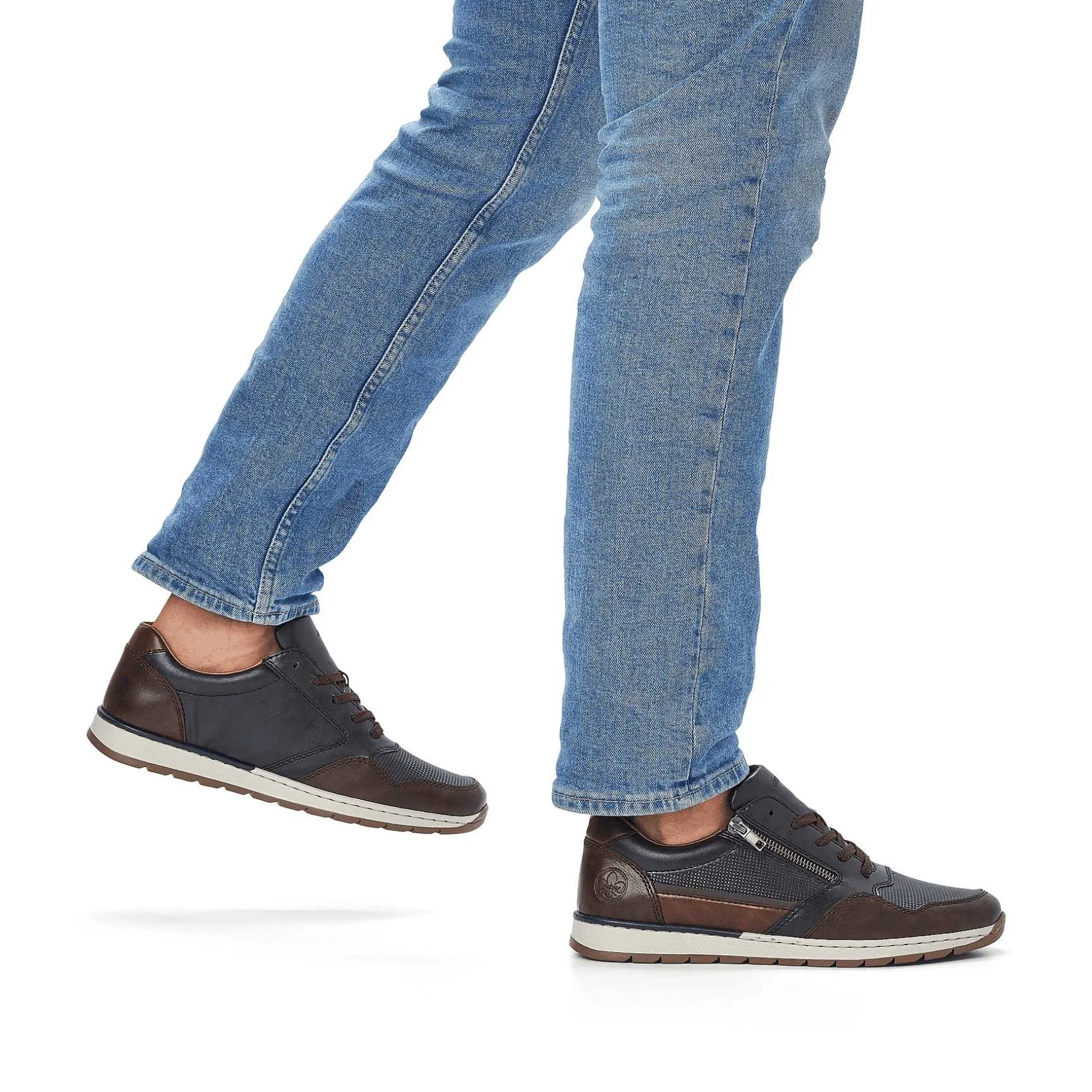 Rieker Men'S Sneaker Low Blue Gray