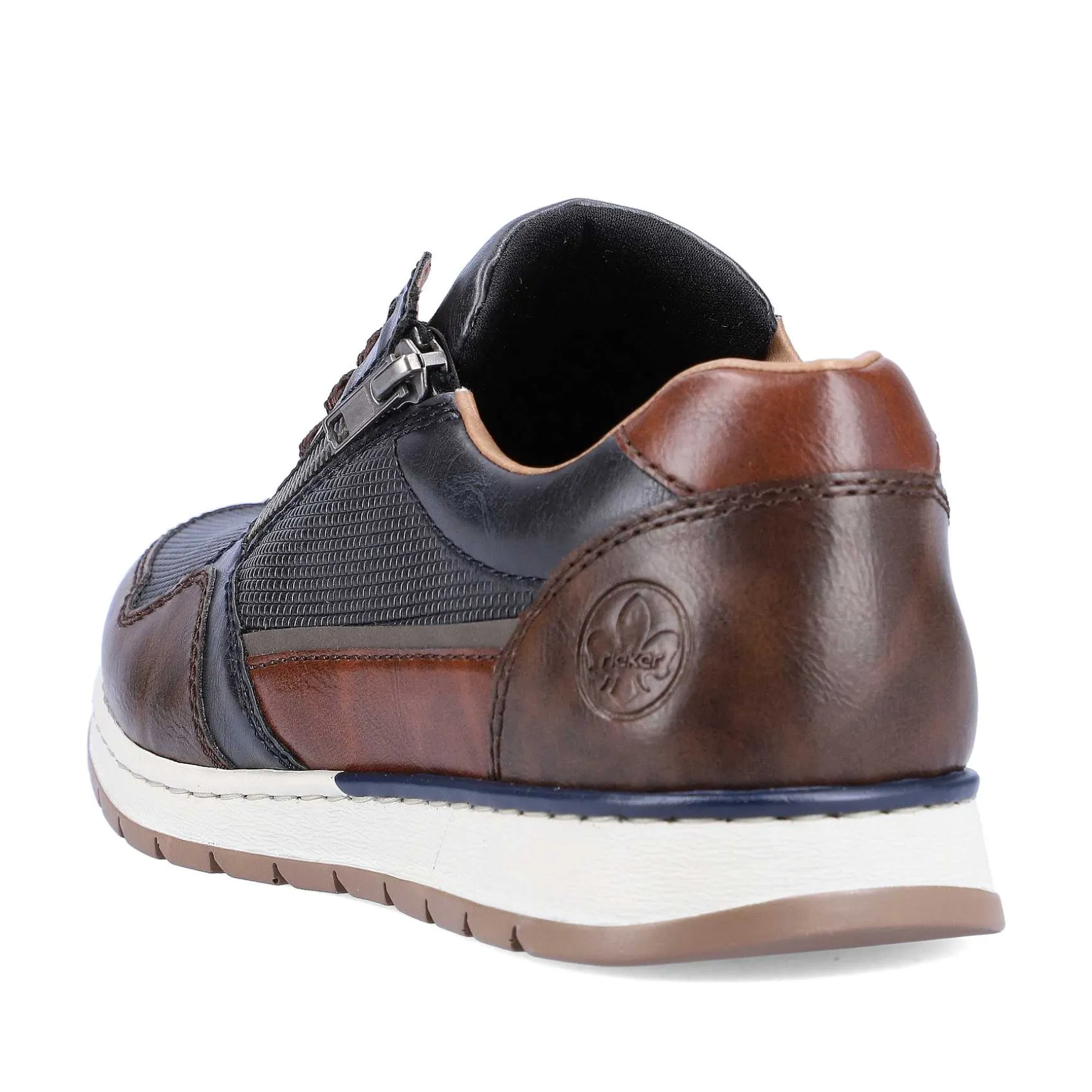 Rieker Men'S Sneaker Low Blue Gray