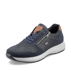 Rieker Men'S Sneaker Low Blue Gray