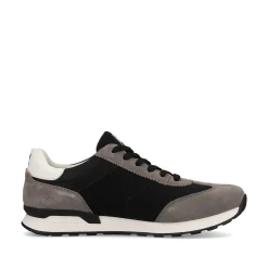 Rieker Men'S Sneaker Low Deep-Black Stone-Grey