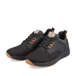 Rieker Men'S Sneaker Low Night-Black Wood-Brown
