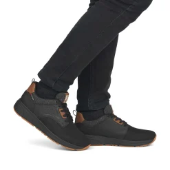 Rieker Men'S Sneaker Low Night-Black Wood-Brown